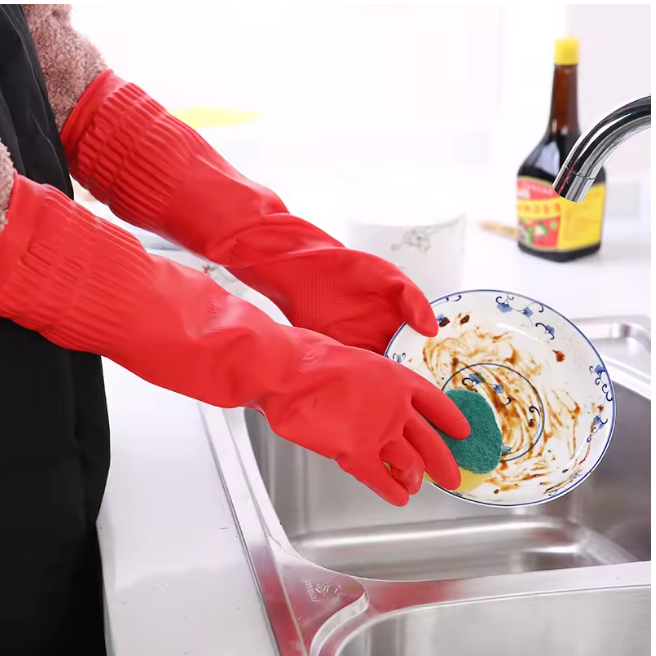 Premium Silicone Cleaning Gloves for Kitchen & Bathroom