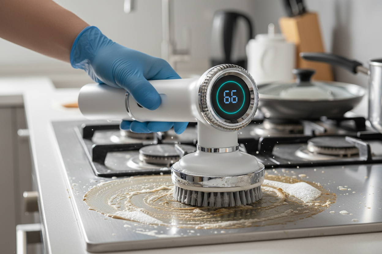 Чистка плиты от жира