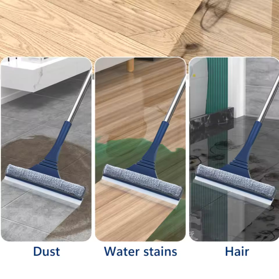 Professional Window Squeegee 2-in-1 – Streak-Free Shine in Seconds | Glass Cleaner Tool