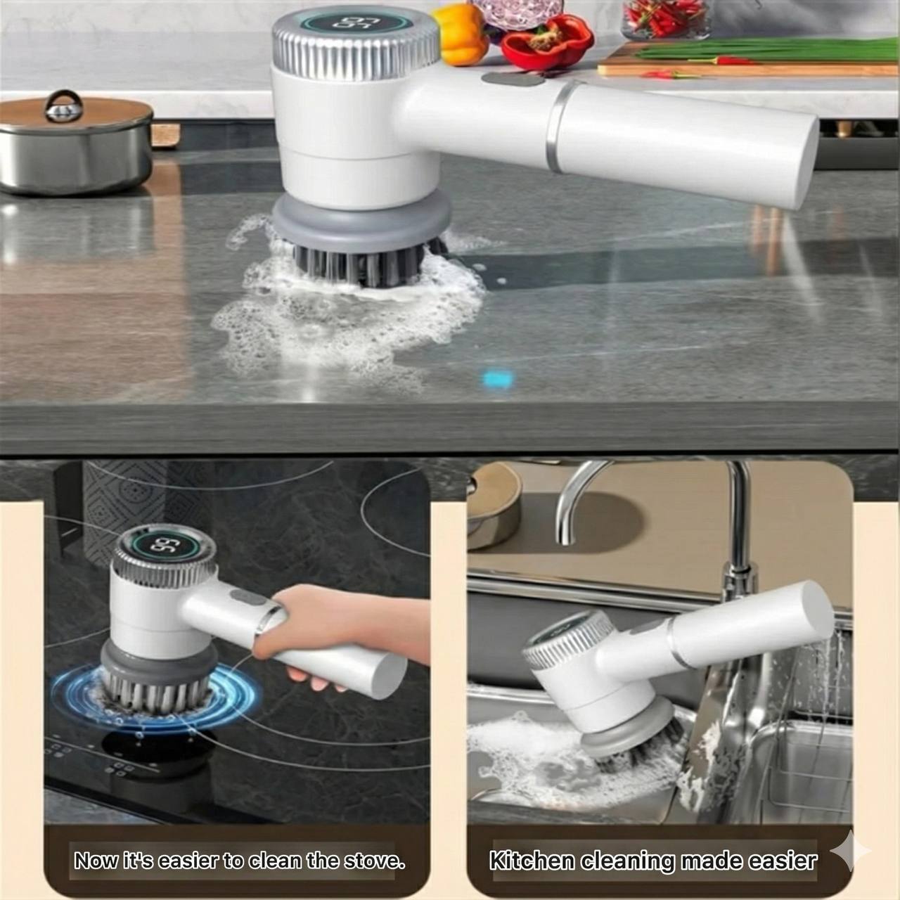 Premium Multi-Purpose Cleaning Brush — Kitchen, Bathroom & Home Deep Cleaner